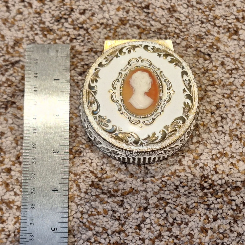 Vintage Cameo Trinket Box